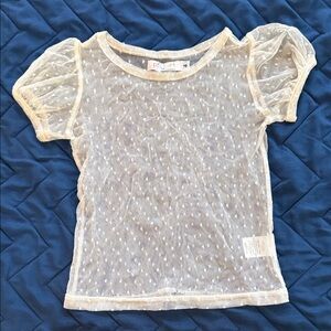 Kids Sheer White Top PAUSH